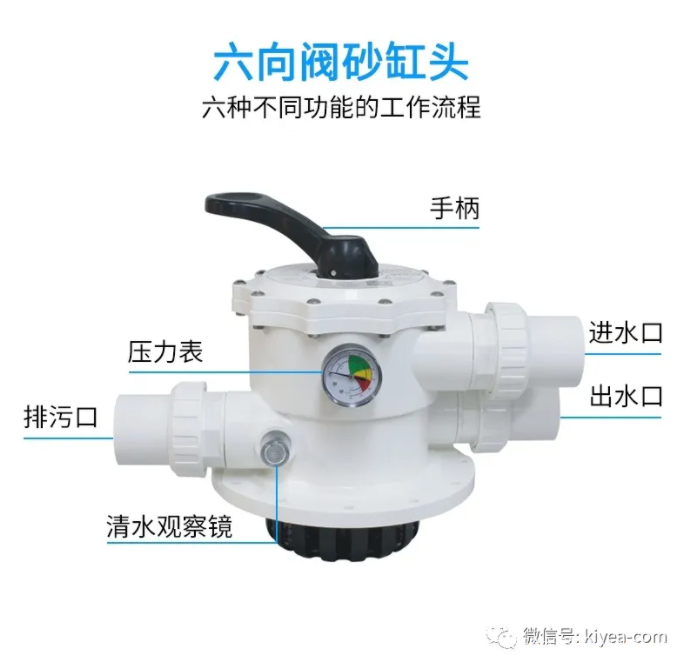 泳池過濾砂缸六位閥